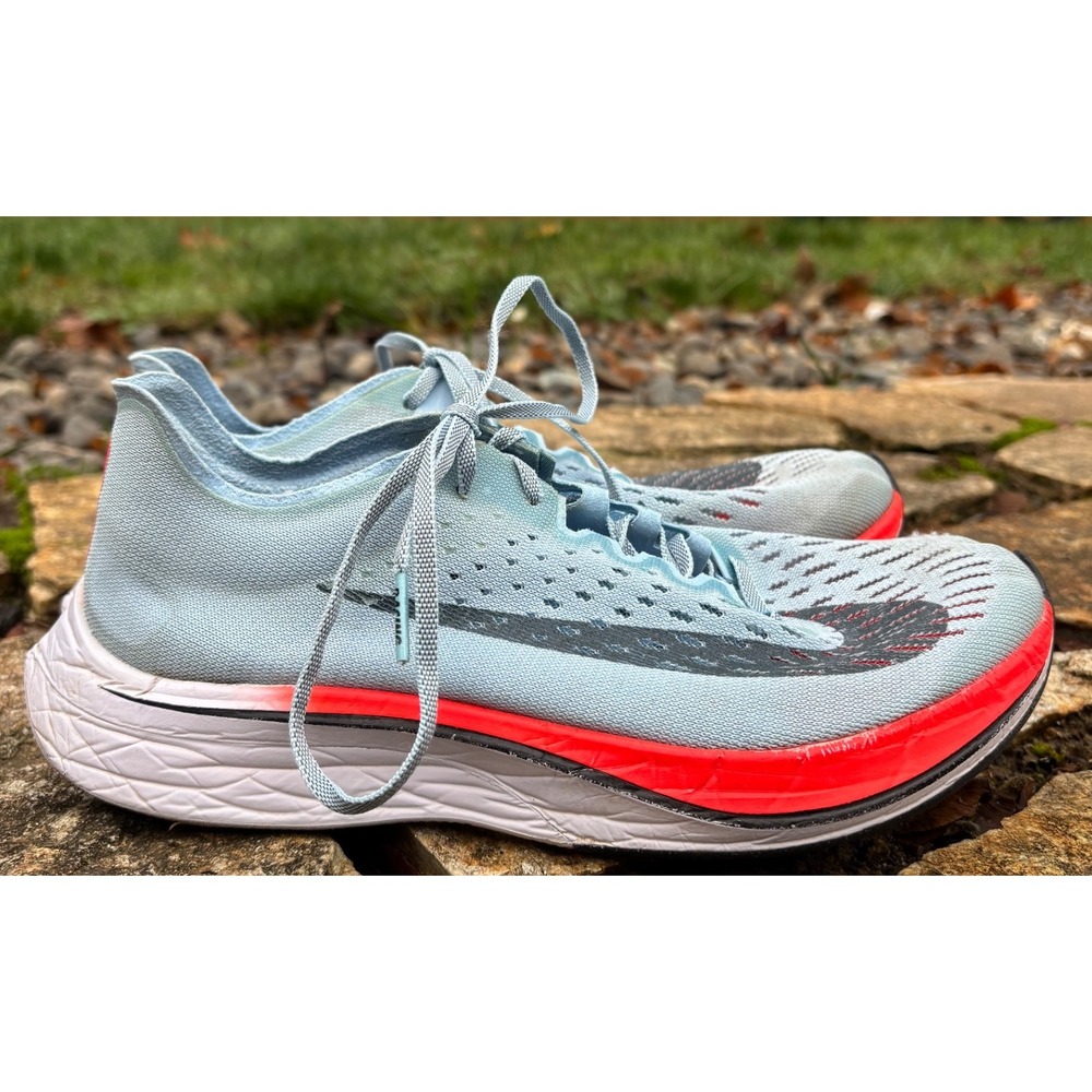 Nike Zoom Vaporfly 4% Men's Size 7 Running Shoe Ice Blue Red White 880847-401